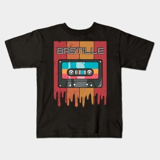 Classic Personalized Bastille Proud Name Cassette Kids T-Shirt